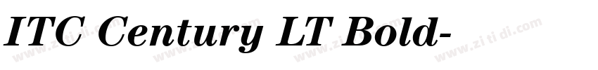 ITC Century LT Bold字体转换